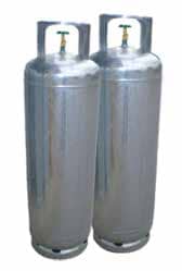 Two 45kg gas bottles