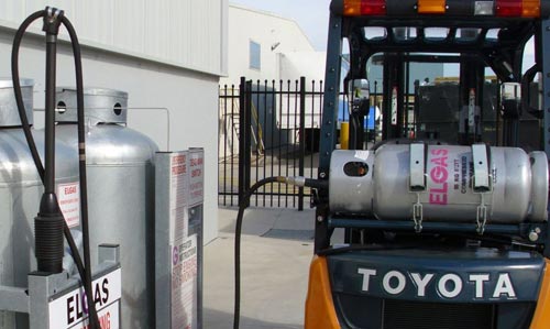 Onsite LPG Forklift Gas Refill