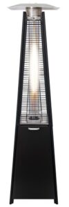 Pyramid Flame Heater: Quartz or Glass Tube Gas Outdoor Heater