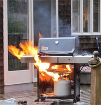 BBQ Gas Fire Prevention