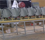 Degassing station